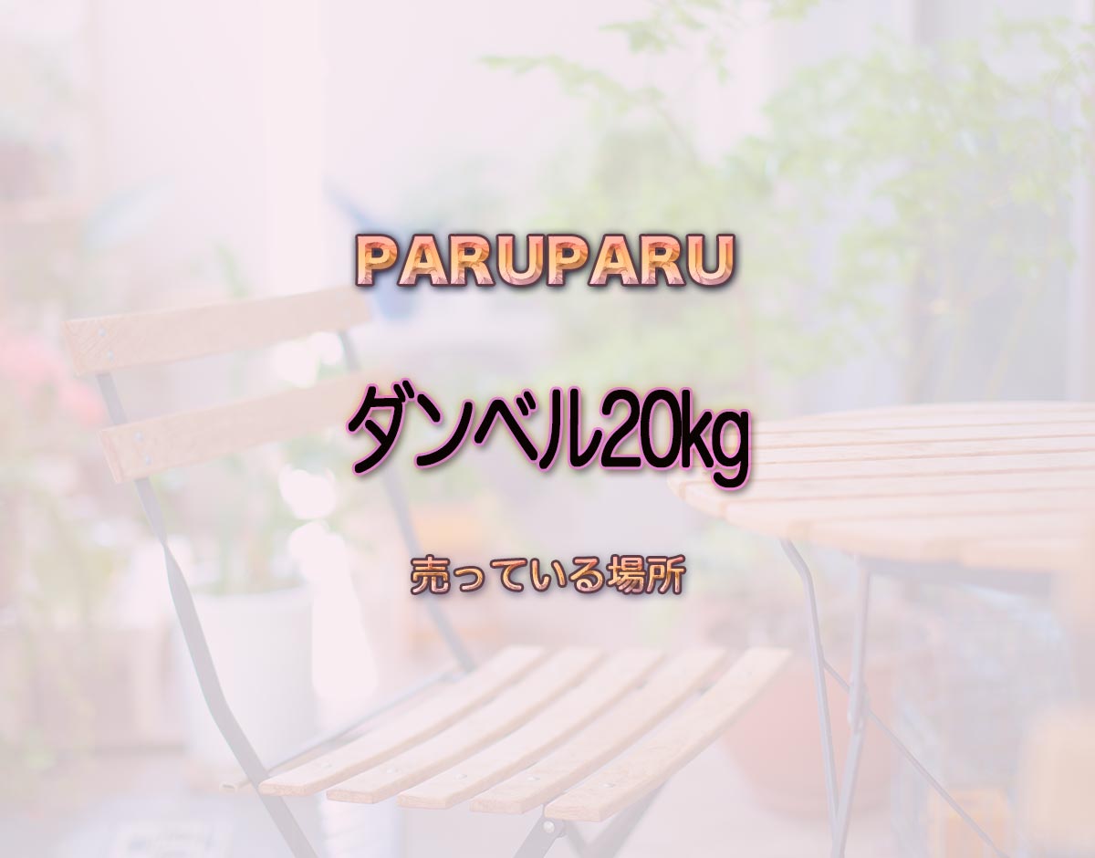 「ダンベル20kg」はどこで売ってる？