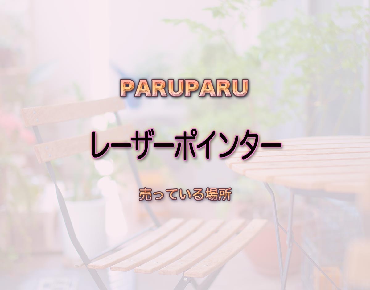 「レーザーポインター」はどこで売ってる？