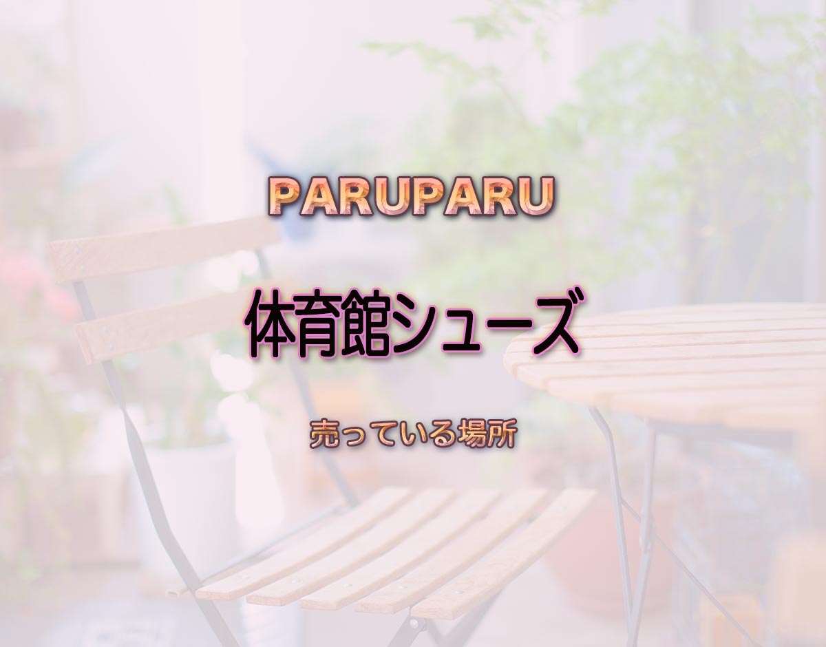 「体育館シューズ」はどこで売ってる？