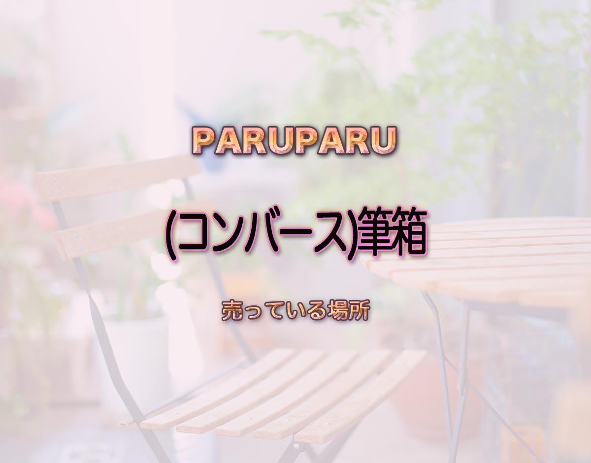 「(コンバース)筆箱」はどこで売ってる？